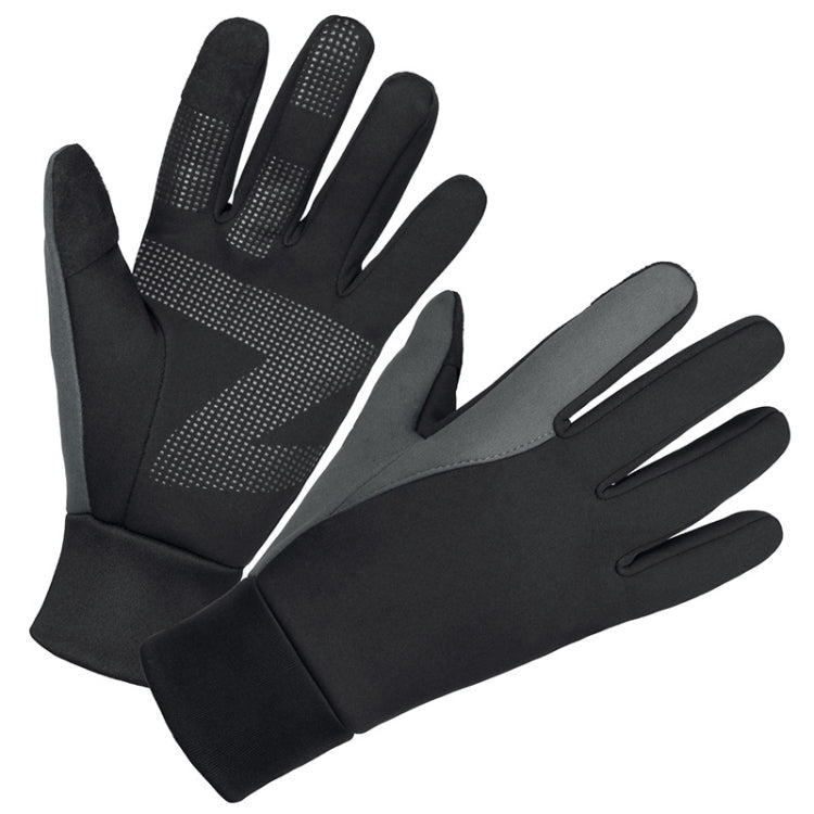 Touch Screen Anti-slip Waterproof Outdoor Sports Warm Cycling Gloves, Size: XL(Black) - free shipping - PMC TechLife - Order now!