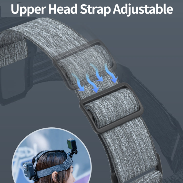 TELESIN Head Strap Double Mount Skidproof Multiangle Adjustment for Action Camera Accessories - Head Belt by TELESIN | Online Shopping South Africa | PMC Jewellery | Buy Now Pay Later Mobicred