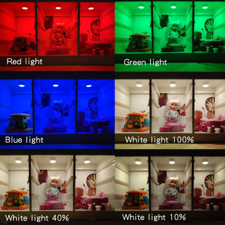 Ambience Pat Light Bedside Eye Protection Night Light, Color: RGBW Color Light Battery(6pcs With 2 Remote Control) - Novelty Lighting by PMC TechLife | Online Shopping South Africa | PMC TechLife | Buy Now Pay Later Mobicred