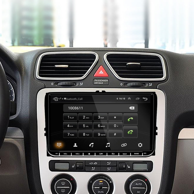 A2743 For Volkswagen 1+16G 9-inch Central Control Large Screen With Carplay Car Android10.0 Navigator Player, Style: Standard+12Lights Camera - Car MP3 & MP4 & MP5 by PMC Jewellery | Online Shopping South Africa | PMC Jewellery