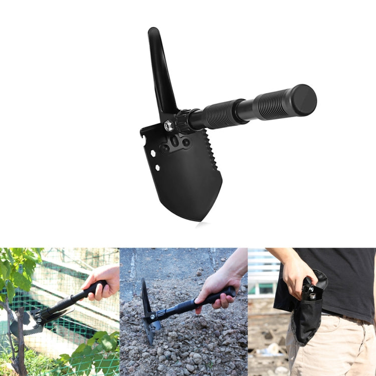 Multifunctional Thickened Double Grip Shovel Outdoor Camping Folding Shovel(Green) - Emergency Tools by PMC TechLife | Online Shopping South Africa | PMC TechLife | Buy Now Pay Later Mobicred