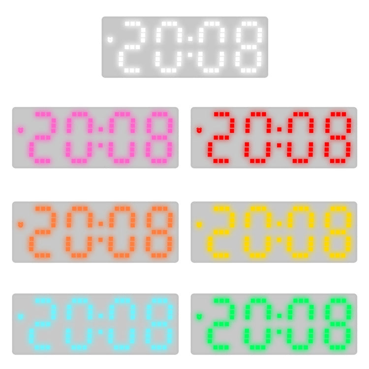 8017 LED Screen Voice Control Digital Alarm Clock Desktop Multifunctional Temperature Clock(Pink) - Alarm Clocks by PMc TechLife | Online Shopping South Africa | PMc TechLife | Buy Now Pay Later Mobicred