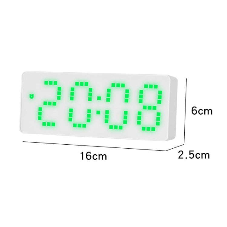 8017 LED Screen Voice Control Digital Alarm Clock Desktop Multifunctional Temperature Clock(Yellow) - Alarm Clocks by PMc TechLife | Online Shopping South Africa | PMc TechLife | Buy Now Pay Later Mobicred