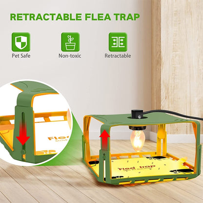 1pcs SK121 Square Fly Trap Flea Trap Pet Household Flea Light Catcher(UK Plug) - Traps by PMC Jewellery | Online Shopping South Africa | PMC Jewellery | Buy Now Pay Later Mobicred