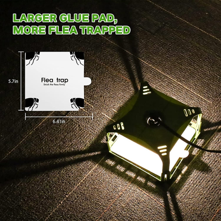 1pcs SK121 Square Fly Trap Flea Trap Pet Household Flea Light Catcher(EU Plug) - Traps by PMC TechLife | Online Shopping South Africa | PMC TechLife | Buy Now Pay Later Mobicred