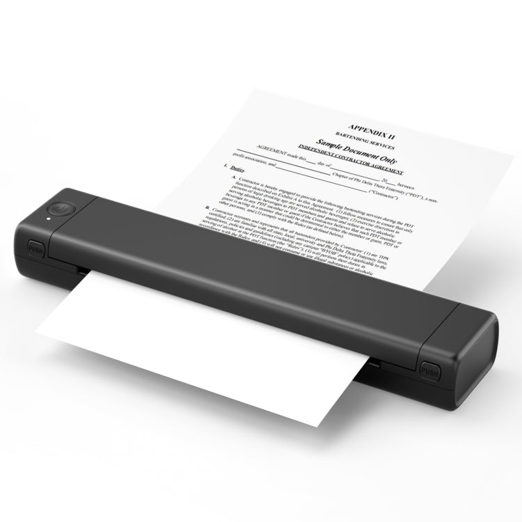 M08F Bluetooth Wireless Handheld Portable Thermal Printer(Black Letter Version) - Printer by PMC Jewellery | Online Shopping South Africa | PMC Jewellery | Buy Now Pay Later Mobicred