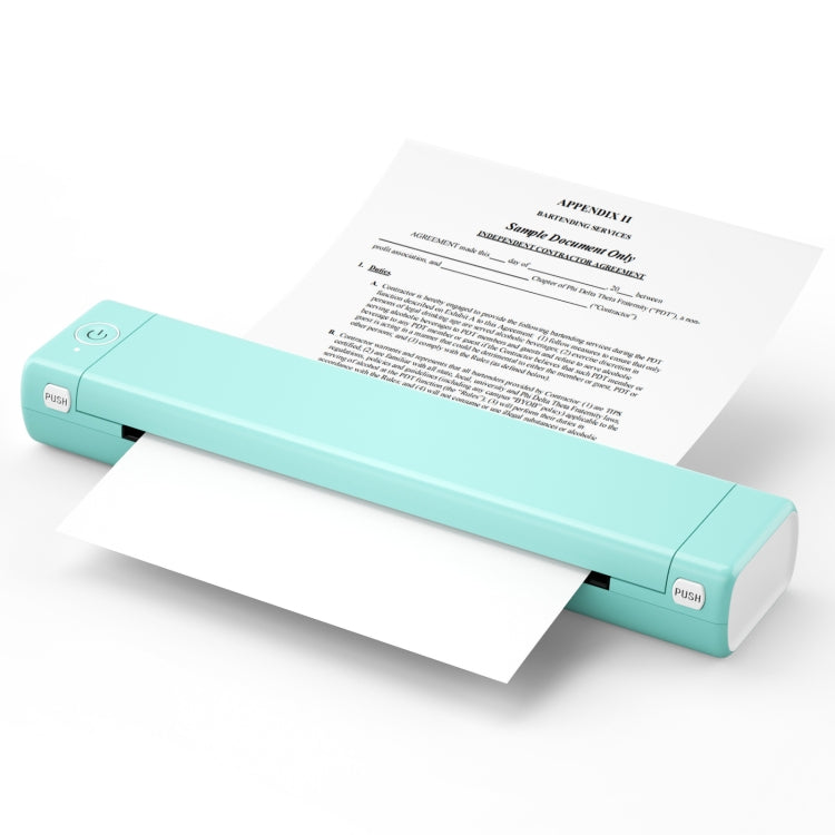 M08F Bluetooth Wireless Handheld Portable Thermal Printer(White Green Letter Version) - Printer by PMC Jewellery | Online Shopping South Africa | PMC Jewellery | Buy Now Pay Later Mobicred