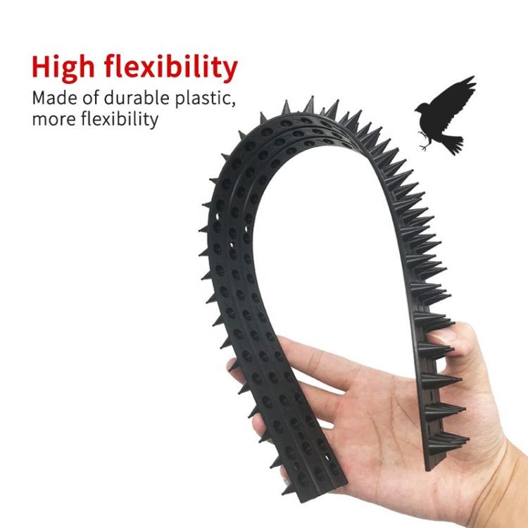 10pcs SK419 Power Equipment Line Anti-bird Thorn Roof Eaves Drive Bird Fence Anti-theft Electric Bird Thorn(Black) - Outdoor Insect Repellent by PMC TechLife | Online Shopping South Africa | PMC TechLife | Buy Now Pay Later Mobicred
