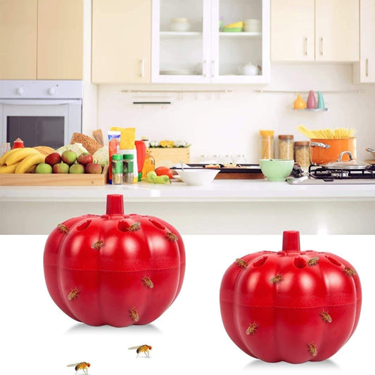 SK116 2pcs Small Pumpkin Fruit Fly Traps Fruit Flying Worm Catcher(Red) - Traps by PMC Jewellery | Online Shopping South Africa | PMC Jewellery | Buy Now Pay Later Mobicred