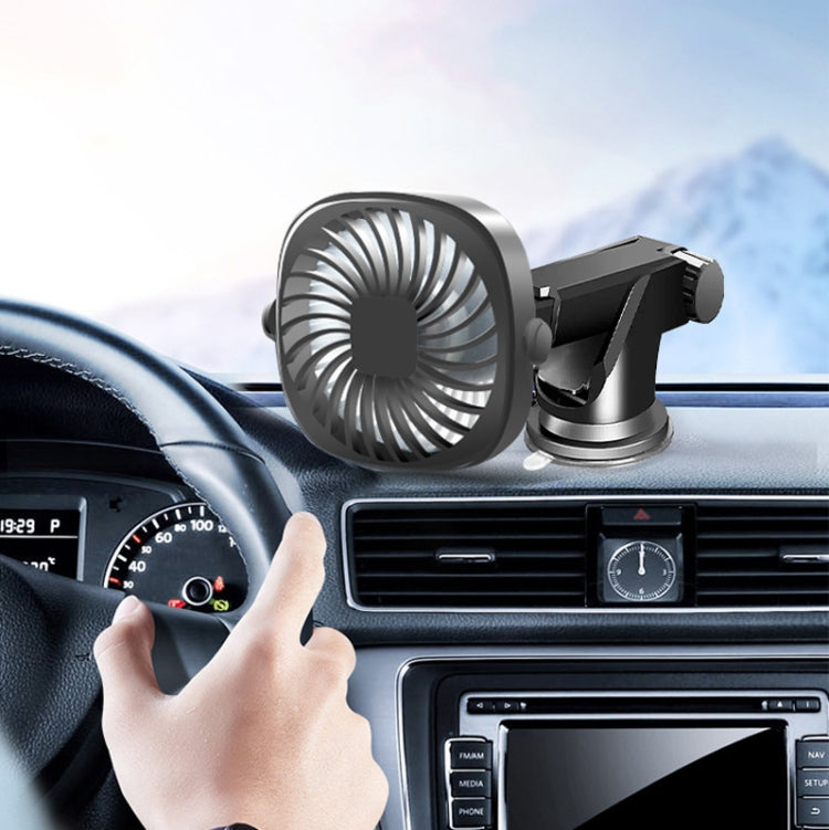 Car Suction Cup Fan Desktop Dormitory Office Kitchen Fan(Black) - Heating & Fans by PMC TechLife | Online Shopping South Africa | PMC TechLife | Buy Now Pay Later Mobicred