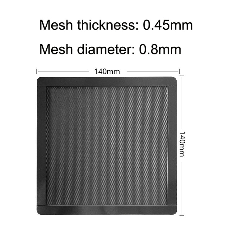10pcs 14cm With Magnetic Suction PVC Cooling Fan Dust Net Desktop Computer Industrial Fan Filter Cover - Fan Cooling by PMC TechLife | Online Shopping South Africa | PMC TechLife