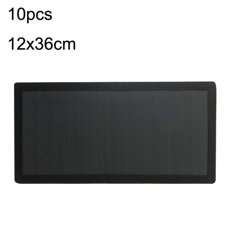 10pcs 12x36cm With Magnetic Suction PVC Cooling Fan Dust Net Desktop Computer Industrial Fan Filter Cover - Fan Cooling by PMC Jewellery | Online Shopping South Africa | PMC Jewellery | Buy Now Pay Later Mobicred