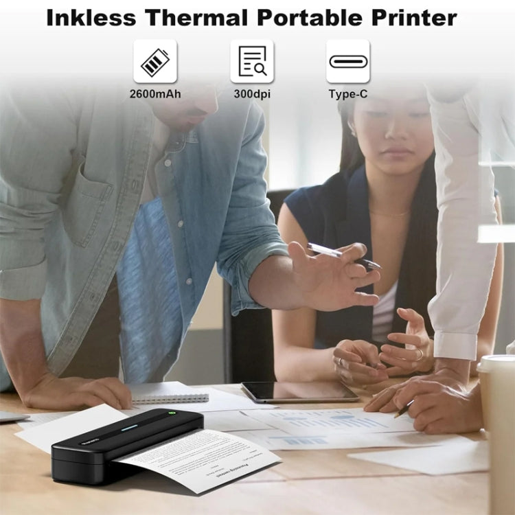 Phomemo M832 300dpi Wireless Thermal Portable Printer, Size: A4 Version(Gray) - free shipping - PMC TechLife - Order now!