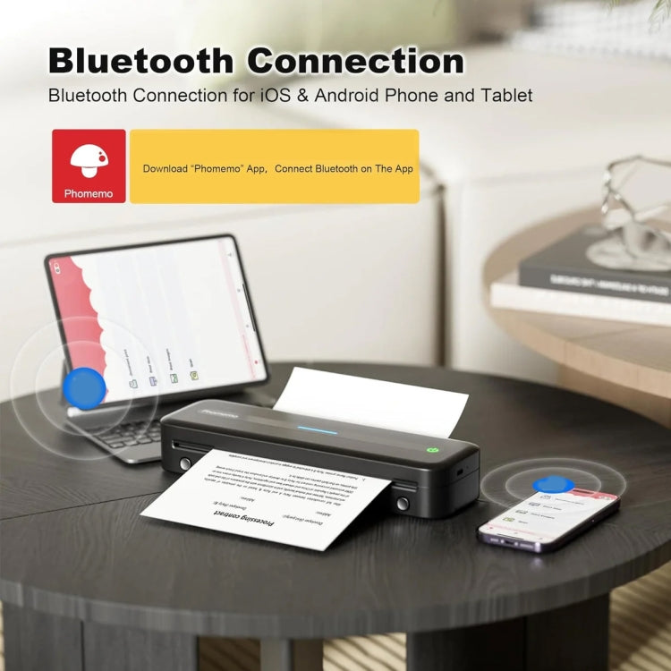 Phomemo M832 300dpi Wireless Thermal Portable Printer, Size: A4 Version(White) - free shipping - PMC TechLife - Order now!