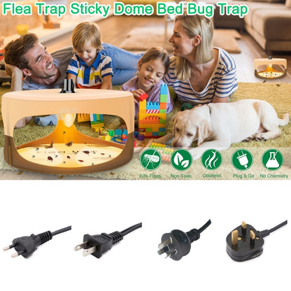 2pcs SK111 Pet Household Flea Lamp Flea Sticky Trapper Flea Capture Device(US Plug) - Traps by PMC Jewellery | Online Shopping South Africa | PMC Jewellery | Buy Now Pay Later Mobicred