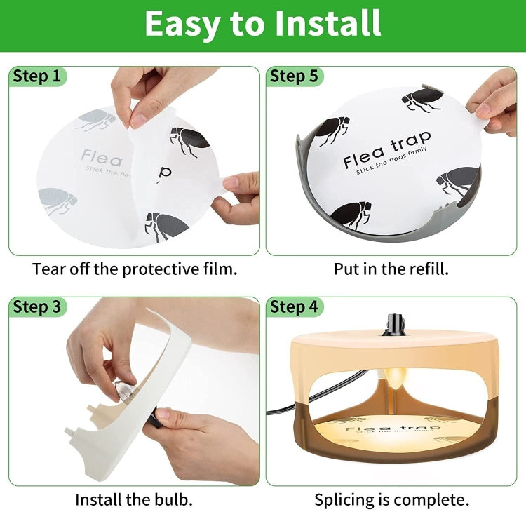 2pcs SK111 Pet Household Flea Lamp Flea Sticky Trapper Flea Capture Device(AU Plug) - Traps by PMC TechLife | Online Shopping South Africa | PMC TechLife | Buy Now Pay Later Mobicred