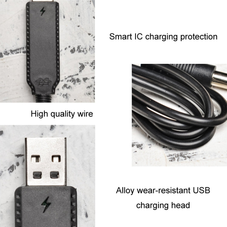 10pcs 3.7V IC Circuit Protection Lithium Battery USB Straight Head Charging Cable, Model: 2.5mm - Charging Cables by PMC Jewellery | Online Shopping South Africa | PMC Jewellery