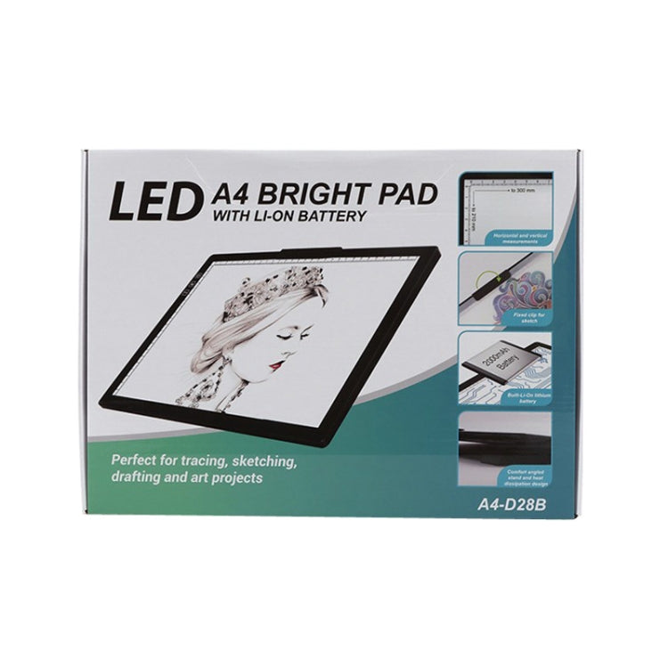 A4-D28B Rechargeable Copy Desk Drawing Board, Specification: With Charging Line+US Plug Adapter -  by PMC Jewellery | Online Shopping South Africa | PMC Jewellery | Buy Now Pay Later Mobicred