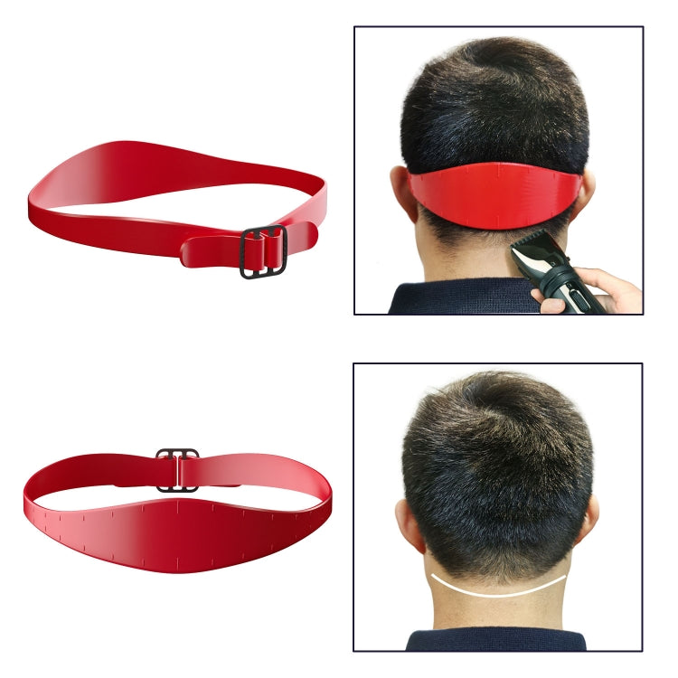 GO042 Adjustable Haircut Trimmer Ruler Neck Hair Trimmer Strap Shaving Styling Template(Red) - free shipping - PMC TechLife - Order now!