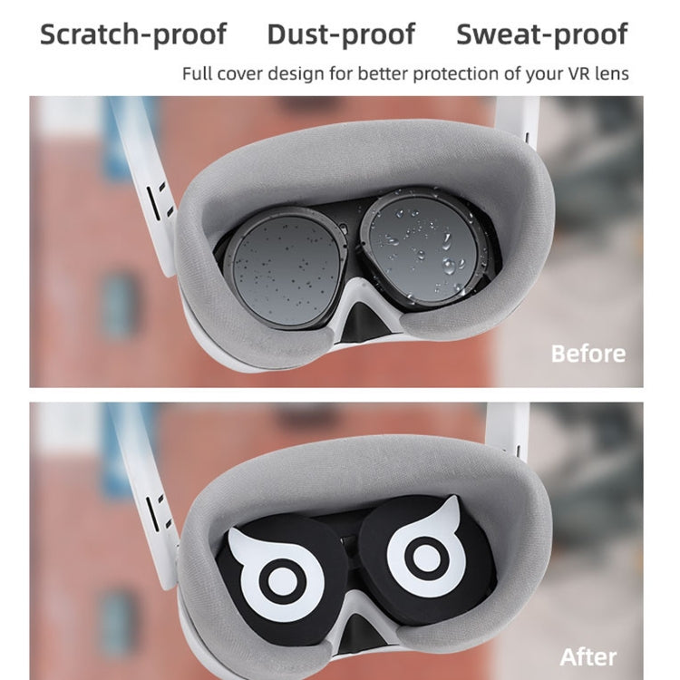 For PICO 4 Hifylux PC-ZF23 Owl Lens Protector Dust Scratch VR Glasses Silicone Case(Orange) - VR Accessories by PMC TechLife | Online Shopping South Africa | PMC TechLife | Buy Now Pay Later Mobicred