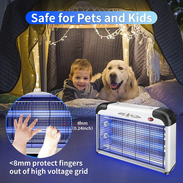 SK611 Indoor Household 20W Electric Shock Mosquito Killer Lamp High Voltage Hotel Fly Killer Lamp(EU Plug) - Repellents by PMC TechLife | Online Shopping South Africa | PMC TechLife | Buy Now Pay Later Mobicred