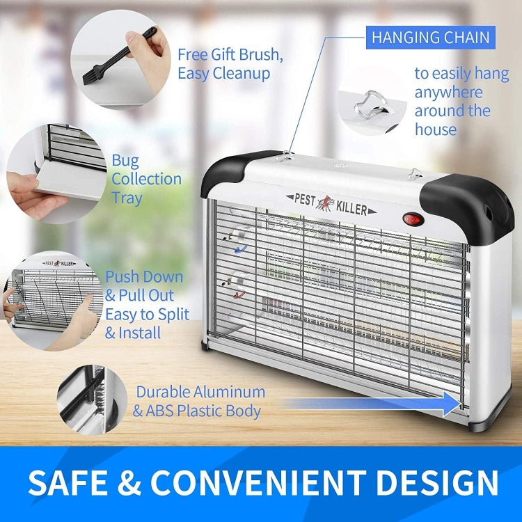 SK611 Indoor Household 20W Electric Shock Mosquito Killer Lamp High Voltage Hotel Fly Killer Lamp(EU Plug) - Repellents by PMC TechLife | Online Shopping South Africa | PMC TechLife | Buy Now Pay Later Mobicred