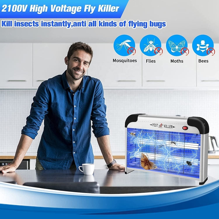 SK611 Indoor Household 20W Electric Shock Mosquito Killer Lamp High Voltage Hotel Fly Killer Lamp(UK Plug) - Repellents by PMC TechLife | Online Shopping South Africa | PMC TechLife | Buy Now Pay Later Mobicred