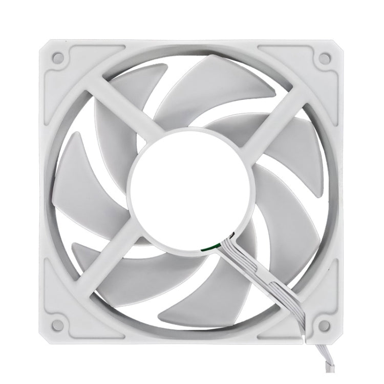 MF12025 4pin High Air Volume High Wind Pressure FDB Magnetic Suspension Chassis Fan 3000rpm (White) - free shipping - PMC Jewellery - Order now!