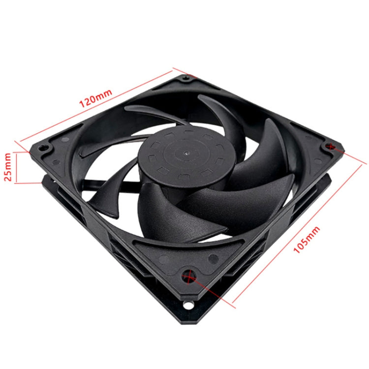 MF12025 4pin High Air Volume High Wind Pressure FDB Magnetic Suspension Chassis Fan 3000rpm (White) - free shipping - PMC Jewellery - Order now!