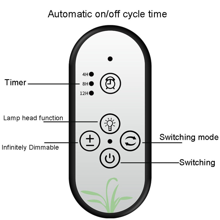 LED Plant Growth Light USB Remote Control Timing Fill Light Three Heads(Red Warm Light) - LED Grow Lights by PMC Jewellery | Online Shopping South Africa | PMC Jewellery