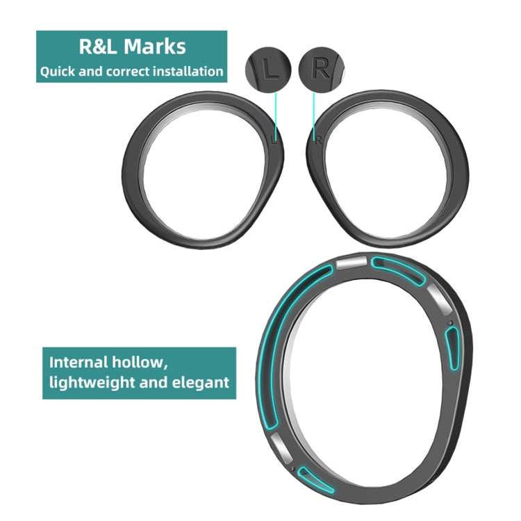 For PICO 4 Hifylux PC-QF25 1pair Magnetic Myopia Glasses Box Non-spherical Resin VR Glasses Accessories(250 Degrees) - VR Accessories by Hifylux | Online Shopping South Africa | PMC TechLife | Buy Now Pay Later Mobicred