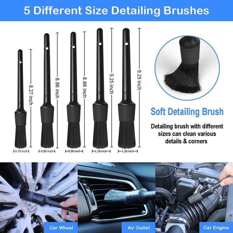 23pcs/set WRS-CS29 Car Wash Cleaning Brush Set Car Interior Crevice Cleaning Electric Drill Brush - Car washing supplies by PMC Jewellery | Online Shopping South Africa | PMC Jewellery | Buy Now Pay Later Mobicred