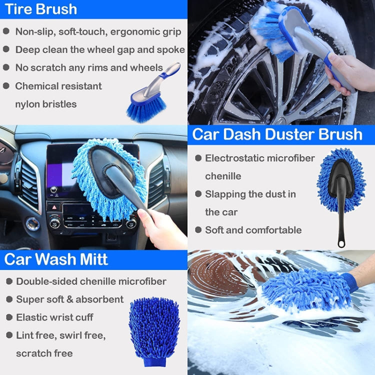 24pcs/set WRS-CS29 Car Wash Cleaning Brush Set Car Interior Crevice Cleaning Electric Drill Brush - Car washing supplies by PMC TechLife | Online Shopping South Africa | PMC TechLife | Buy Now Pay Later Mobicred