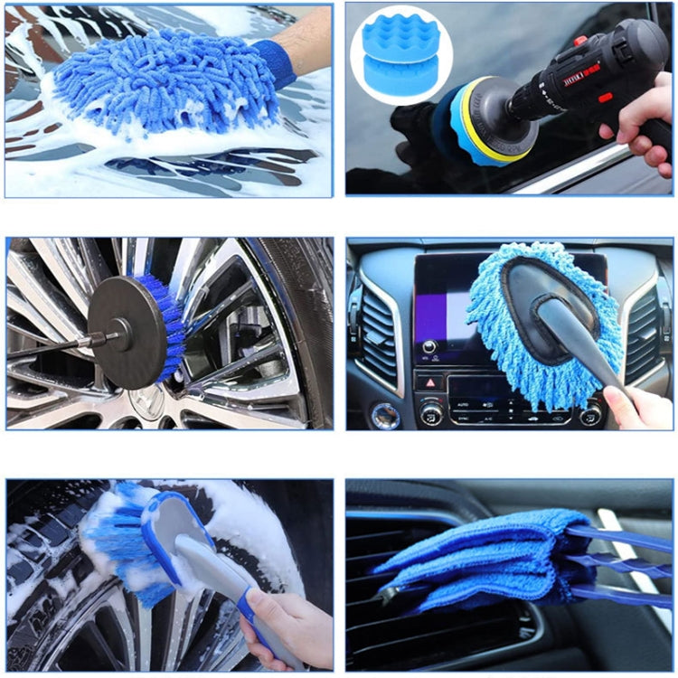 27pcs/set WRS-CS29 Car Wash Cleaning Brush Set Car Interior Crevice Cleaning Electric Drill Brush - Car washing supplies by PMC Jewellery | Online Shopping South Africa | PMC Jewellery | Buy Now Pay Later Mobicred