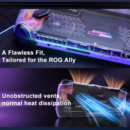 For ASUS ROG Ally Game Console JSAUX  RGB Transparent Back Plate With Tool - Pocket Console by JSAUX | Online Shopping South Africa | PMC Jewellery