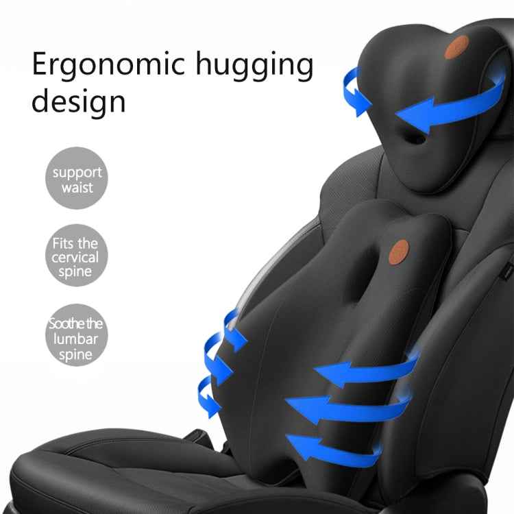 SR-21 Car Lumbar Cushion Headrest Seat Memory Foam Accessories, Style: Ordinary Headrest (Black) - Seat Accessories by PMC TechLife | Online Shopping South Africa | PMC TechLife | Buy Now Pay Later Mobicred