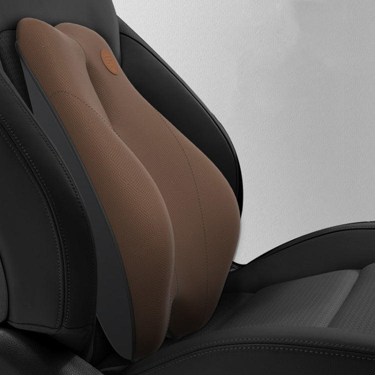 SR-21 Car Lumbar Cushion Headrest Seat Memory Foam Accessories, Style: Ordinary Lumbar Support (Brown) - Seat Accessories by PMC TechLife | Online Shopping South Africa | PMC TechLife | Buy Now Pay Later Mobicred