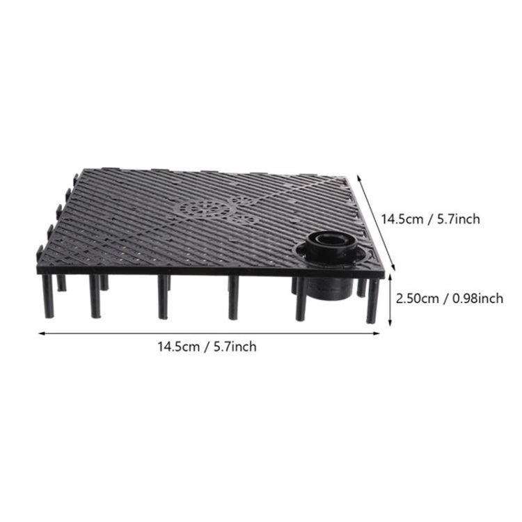 8pcs Fish Tank Bottom Filter Board Sand Mat(Black Tablet) - Filters & Accessories by PMC TechLife | Online Shopping South Africa | PMC TechLife | Buy Now Pay Later Mobicred
