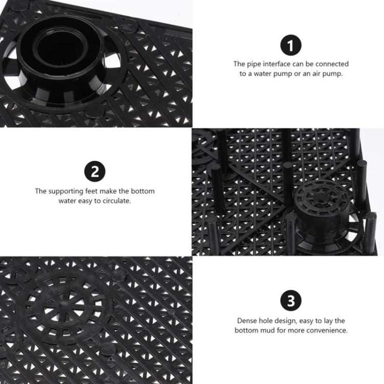 8pcs Fish Tank Bottom Filter Board Sand Mat(Black Tablet) - Filters & Accessories by PMC TechLife | Online Shopping South Africa | PMC TechLife | Buy Now Pay Later Mobicred