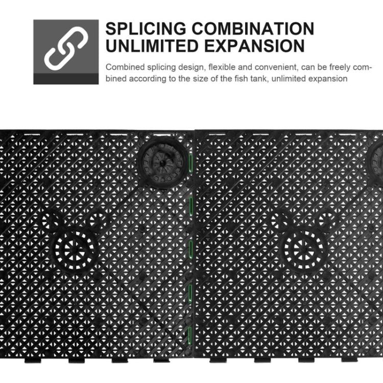 8pcs Fish Tank Bottom Filter Board Sand Mat(Black Tablet) - Filters & Accessories by PMC TechLife | Online Shopping South Africa | PMC TechLife | Buy Now Pay Later Mobicred