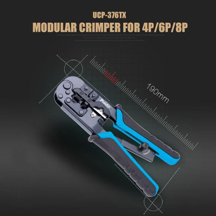 ProsKit UCP-376TX 4P/6P/8P Three-Purpose Network Crimping Plier - Pliers by ProsKit | Online Shopping South Africa | PMC TechLife | Buy Now Pay Later Mobicred