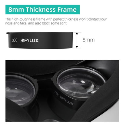 For Oculus Quest 2 Hifylux Q2-QF11 1pair Myopia Lens Frame Aspheric Resin VR Glasses Accessories(300 Degrees) - VR Accessories by Hifylux | Online Shopping South Africa | PMC Jewellery | Buy Now Pay Later Mobicred