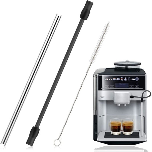 For Bosch VeroAroma / Siemens EQ.6 Series Coffee Machine Milk Pipe and Cleaning Brush Set(Dark Gray) - Coffee Tools by PMC Jewellery | Online Shopping South Africa | PMC Jewellery