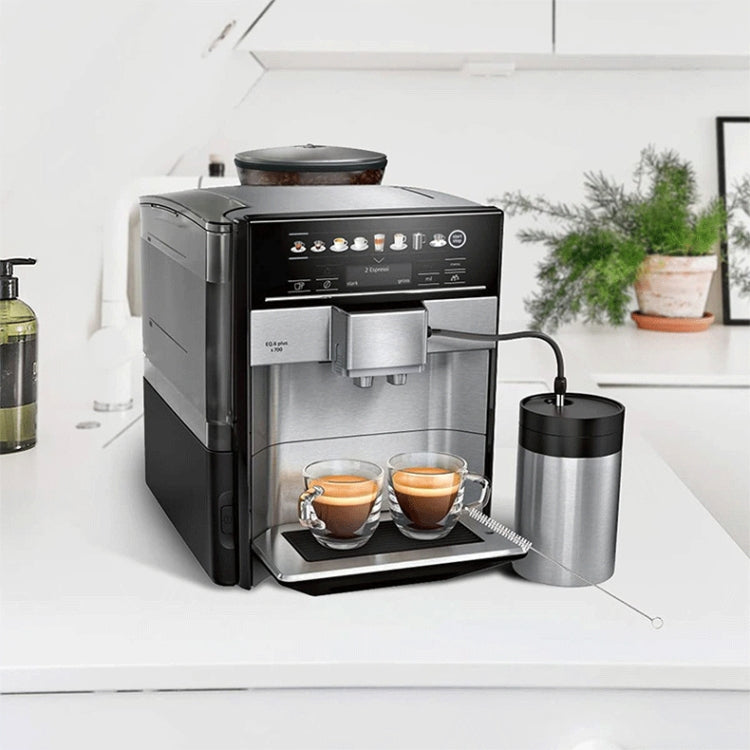 For Bosch VeroAroma / Siemens EQ.6 Series Coffee Machine Milk Pipe and Cleaning Brush Set(Dark Gray) - Coffee Tools by PMC TechLife | Online Shopping South Africa | PMC TechLife