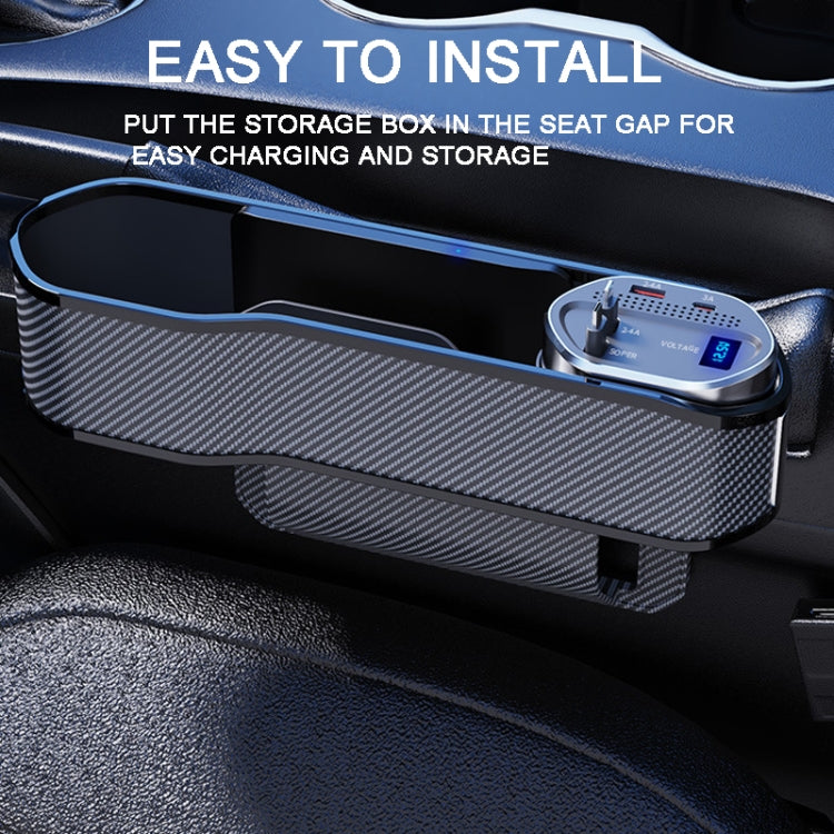 Vehicle Seat Gap Storage Box Organizer Front Seat Console Side Pocket ,Spec: Wireless Charging Ordinary  Wire - Stowing Tidying by PMC Jewellery | Online Shopping South Africa | PMC Jewellery | Buy Now Pay Later Mobicred