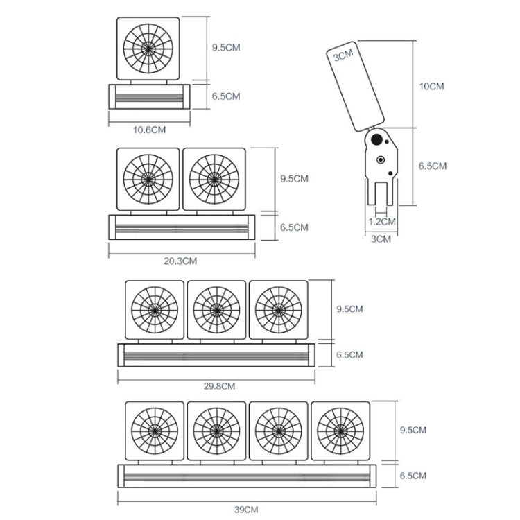 Fish Tank Cooling Fan Cooling Silent Aquarium Fan, Specification: 3 Head US Plug - Fish Tanks & Accessories by PMC TechLife | Online Shopping South Africa | PMC TechLife | Buy Now Pay Later Mobicred