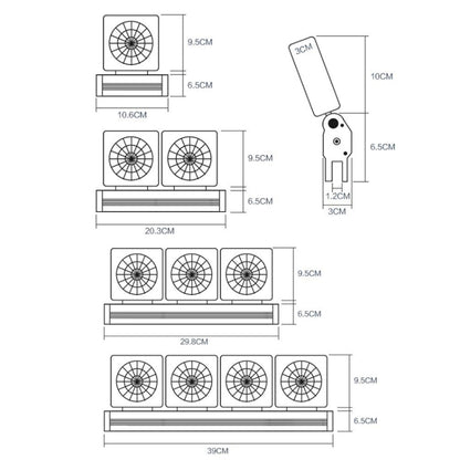 Fish Tank Cooling Fan Cooling Silent Aquarium Fan, Specification: 4 Head EU Plug - Fish Tanks & Accessories by PMC Jewellery | Online Shopping South Africa | PMC Jewellery