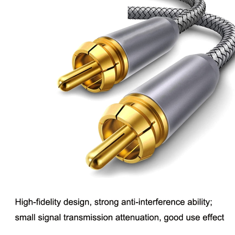 3m Pure Copper RCA Coaxial HIFI Digital Audio Cable SPDIF Subwoofer Speaker Cable(Silver Gray) - RCA Cable by PMC Jewellery | Online Shopping South Africa | PMC Jewellery