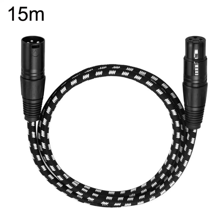 KN006 15m Male To Female Canon Line Audio Cable Microphone Power Amplifier XLR Cable(Black) - Microphone Audio Cable & Connector by PMC Jewellery | Online Shopping South Africa | PMC Jewellery | Buy Now Pay Later Mobicred