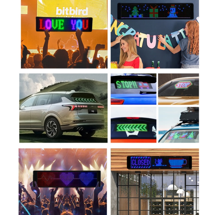 500x150mm Vehicle Rear Window Color Flexible LED Electronic Screen - Car Monitor by PMC TechLife | Online Shopping South Africa | PMC TechLife | Buy Now Pay Later Mobicred